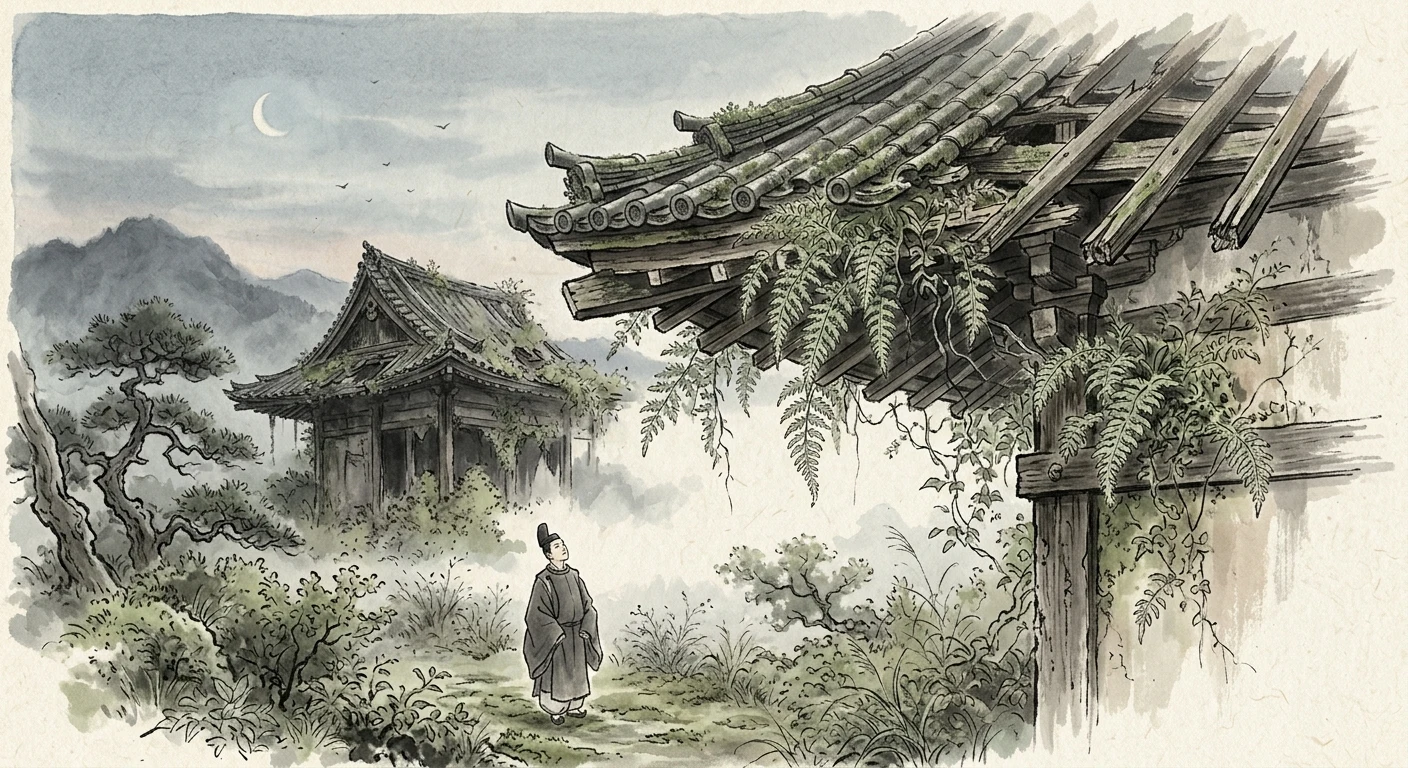 ももしきや 古き軒端の しのぶにも（順徳院）の情景
