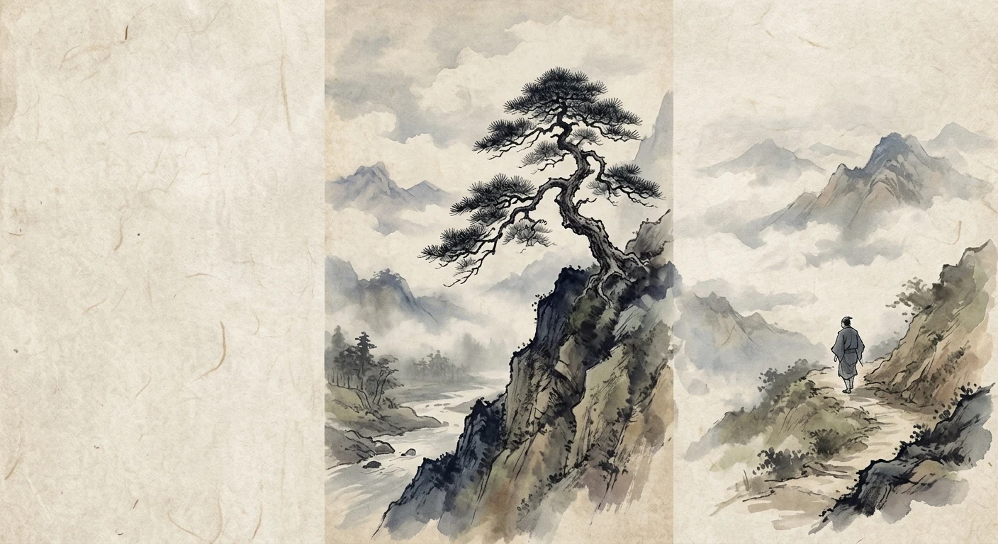 立ち別れ いなばの山の 峰に生ふる（中納言行平）の情景