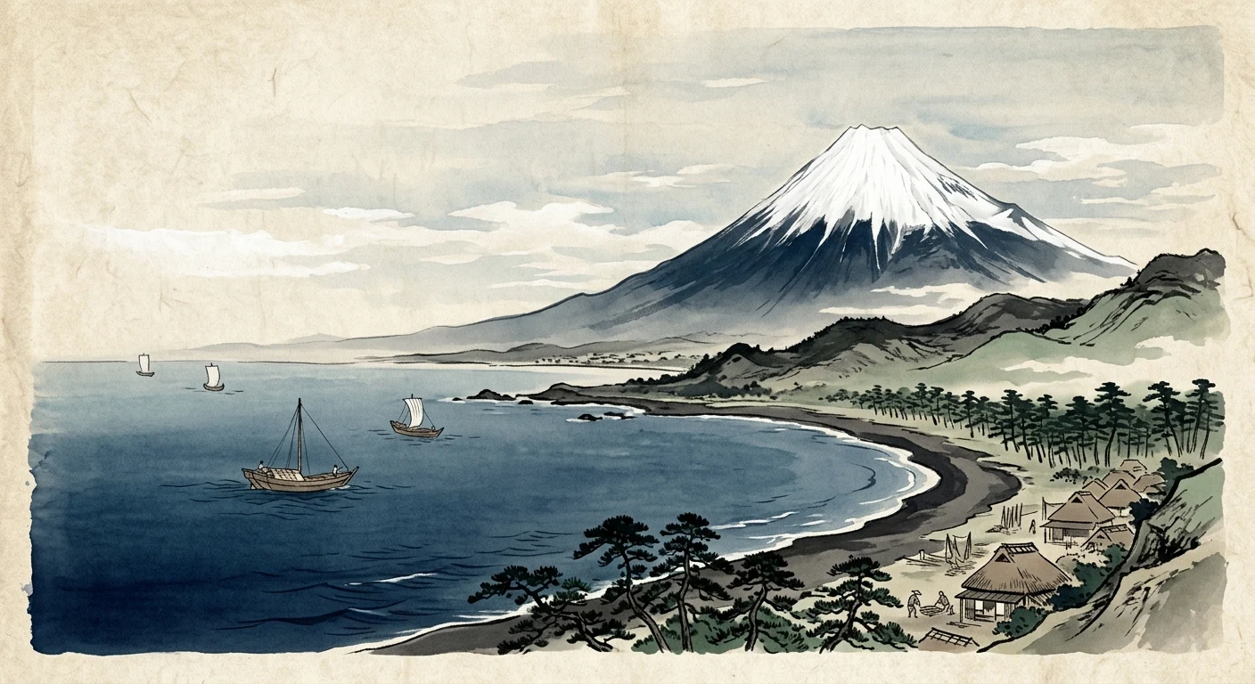 田子の浦に うち出でてみれば 白妙の（山部赤人）の情景
