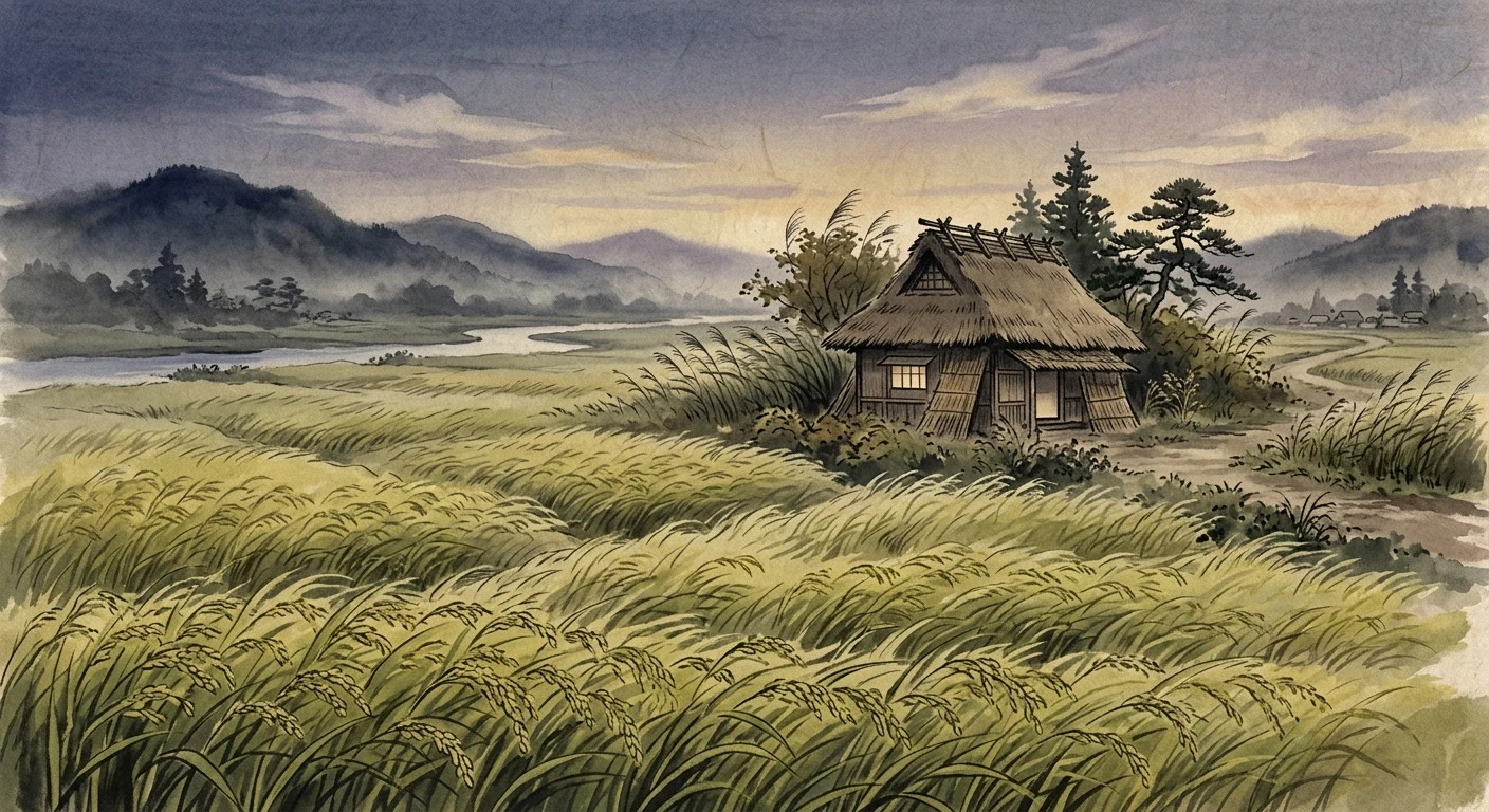 夕されば 門田の稲葉 おとづれて（大納言経信）の情景