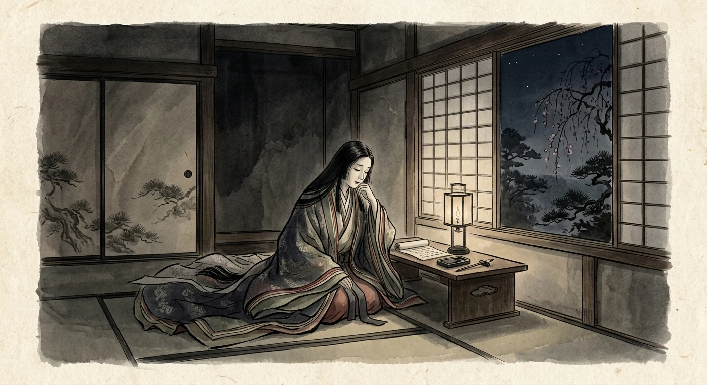 夜もすがら もの思ふころは 明けやらで（俊恵法師）の情景